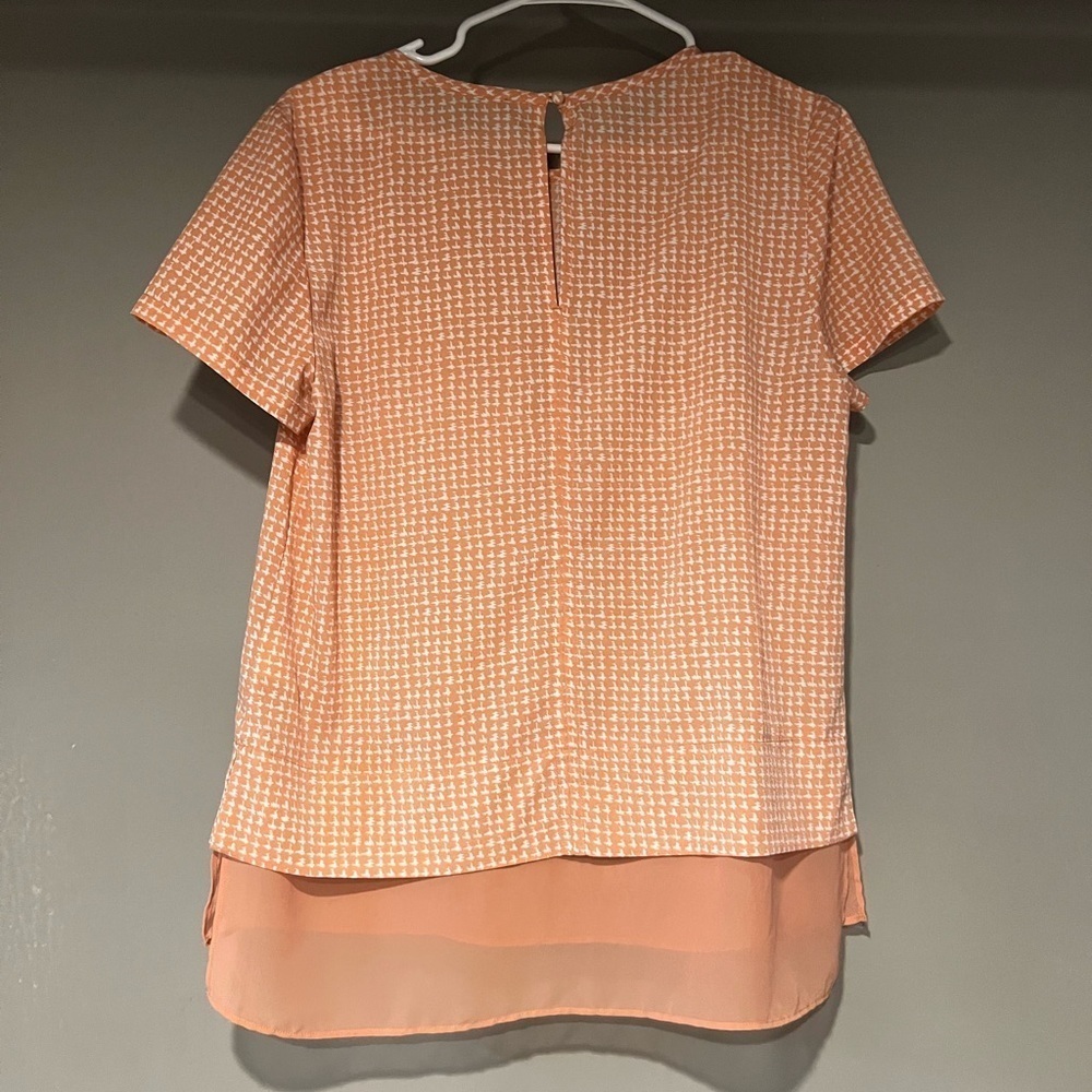 Banana Republic Women's Orange Blouse Size M Polyester - Picture 2 of 5